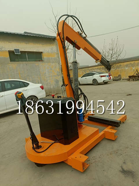 那曲市自卸车厢随车吊 自制轮式四不像起重机 四驱平板吊 5吨 贵盛